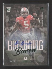 2021 Panini Luminance Football Baron Browning #186 RC 16/25 Auto