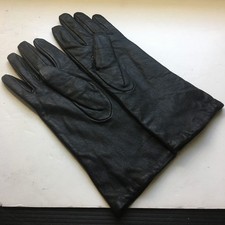 VTG Worthington Black Leather opera gloves Mid-Length Gloves Thin Lined Size M