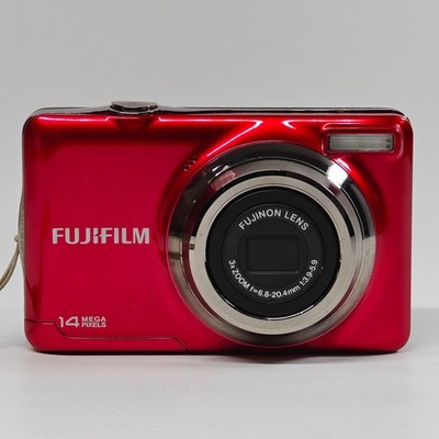 Fujifilm FinePix JV300 14MP Digital Camera Red 3x Zoom Compact