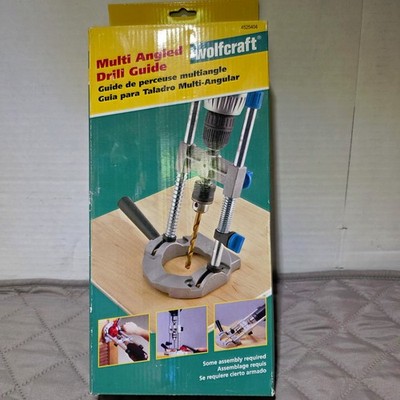 Drill Guide multi angle Wolfcraft 3/8 chuck new in box hand tool