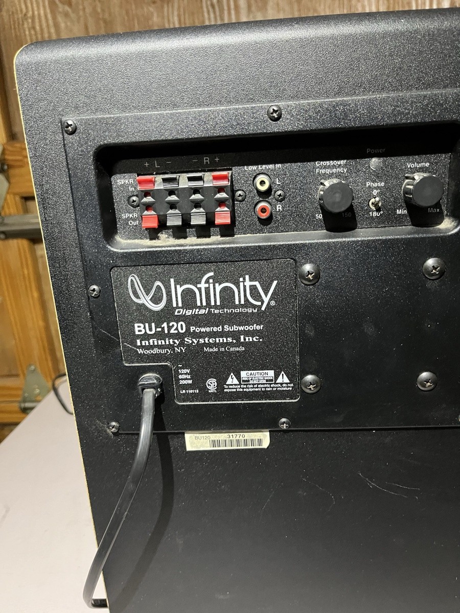 Infinity BU-120 Powered Subwoofer for sale online | eBay