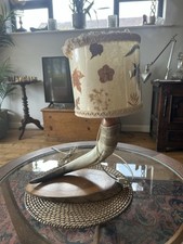 Horn Lamp Vintage Table Lights Original Horn And Shade 1950?s