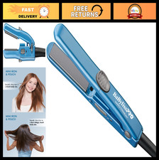 Mini Flat Iron Hair Straightener 0.5" - Nano Titanium for All Hair Types, Travel
