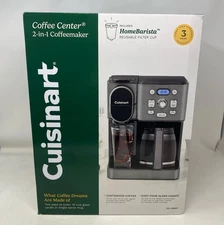 NEW Cuisinart Coffee Center Dual Brewer 12-Cup/Single Serve Stainless Steel
