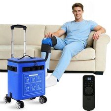 Cold Therapy Machine, Portable Ice Machine for Knee After Surgery w/Wheels ...