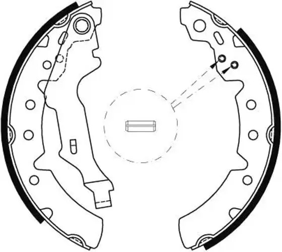 Brake shoes GS8603 TRW for TOYOTA CARINA E VI Saloon CARINA E VI CARINA V Saloon