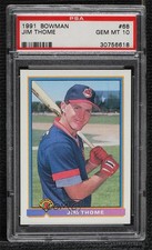 1991 Bowman Jim Thome #68 PSA 10 GEM MT HOF b7i