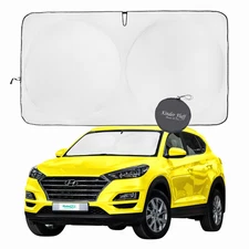 Kinder Fluff 1 Panel Windshield Sunshade-certified-Blocks 99.87% UVR Large +