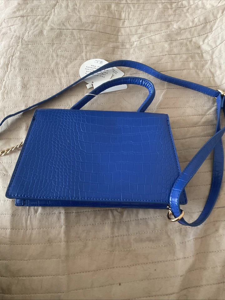 New Look Vegan Blue Handbag Small See Description - Image 3 of 4