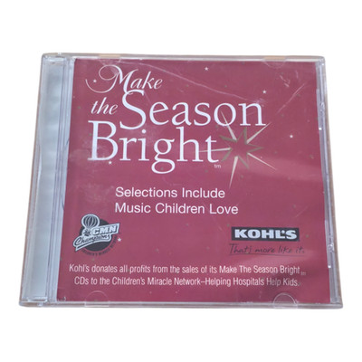 Make the Season Bright CD Kohl's Charity Christmas Holiday Compilation Very Good
