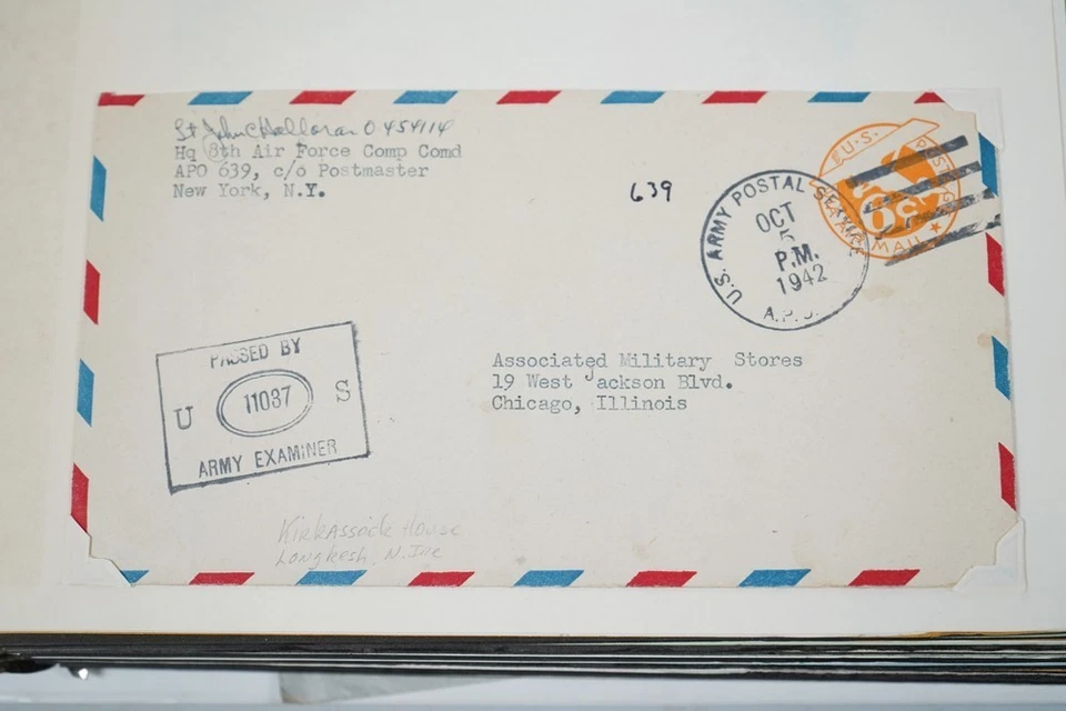 US 1940s COLLECTION OF 65 APO ARMY POST OFFICE COVERS STORED IN AN ALBUM - Image 3 of 4