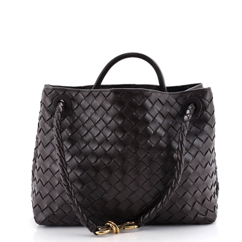 Bottega Veneta Andiamo Top Handle Bag Intrecciato Nappa Medium