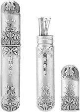 GORGECRAFT custodia porta aghi vintage aghi argento antico