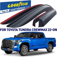 Side Window Deflectors Rain Guards for 2022-2026 Toyota Tundra CrewMax