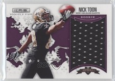 2012 Panini Rookies & Stars Rookie Crusade Purple Materials 37/49 Nick Toon 2u3
