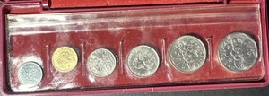 1986 Singapore 6 Pc Uncirculated Coin Set In Original Packaging 