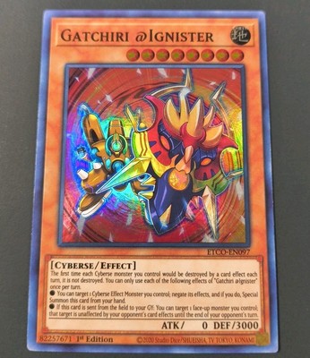 Yu-Gi-Oh! Gatchiri @Ignister Super Rare ETCO-EN097 1st Edition NM