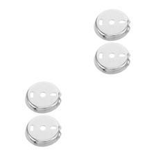 4 pcs Stainless Steel Bathroom Towel Holder, 1.9" Towel Bar Mounting Base,