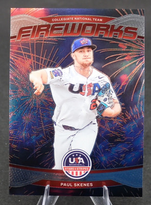 2026 Panini USA Baseball Stars & Stripes Paul Skenes Fireworks No. 23
