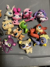 LPS Littlest Pet Shop Lot of 19 Mix Animal Figures Hasbro 2000s Great Dane Corgi