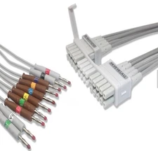 10 leads ECG EKG leadwires Cable banana 4.0 for ELI-150,ELI-210,ELI-250