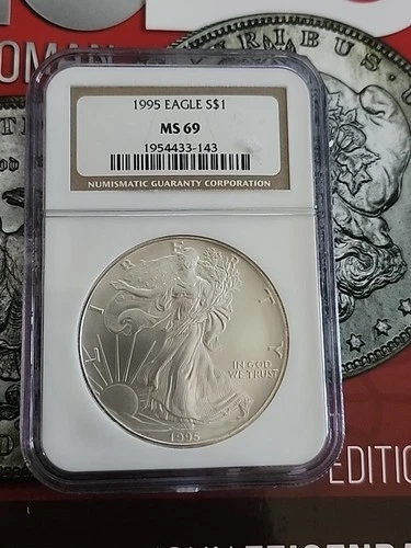 1995 Silver American Eagle Coin MS-69 NGC