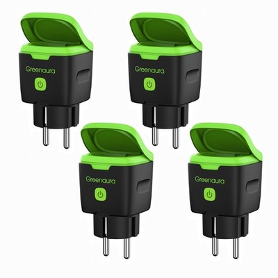 GreenSun WLAN Aussensteckdose Strommessung SmartLife Zeitschaltuhr Fernbedienung