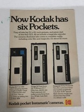 1973 Kodak Instamatic Pocket Cameras Print Ad Vintage Advert pa11