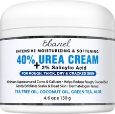 Ebanel Urea Cream 40 plus Salicylic Acid 2 , Foot Cream for Dry Cracked Heels