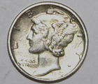 1943-D Mercury Dime - AU - #2000ED