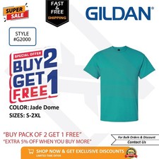Gildan G200 Ultra Cotton T Shirt BUY 2 GET 1 FREE Blank Plain Casual Unisex Tee.