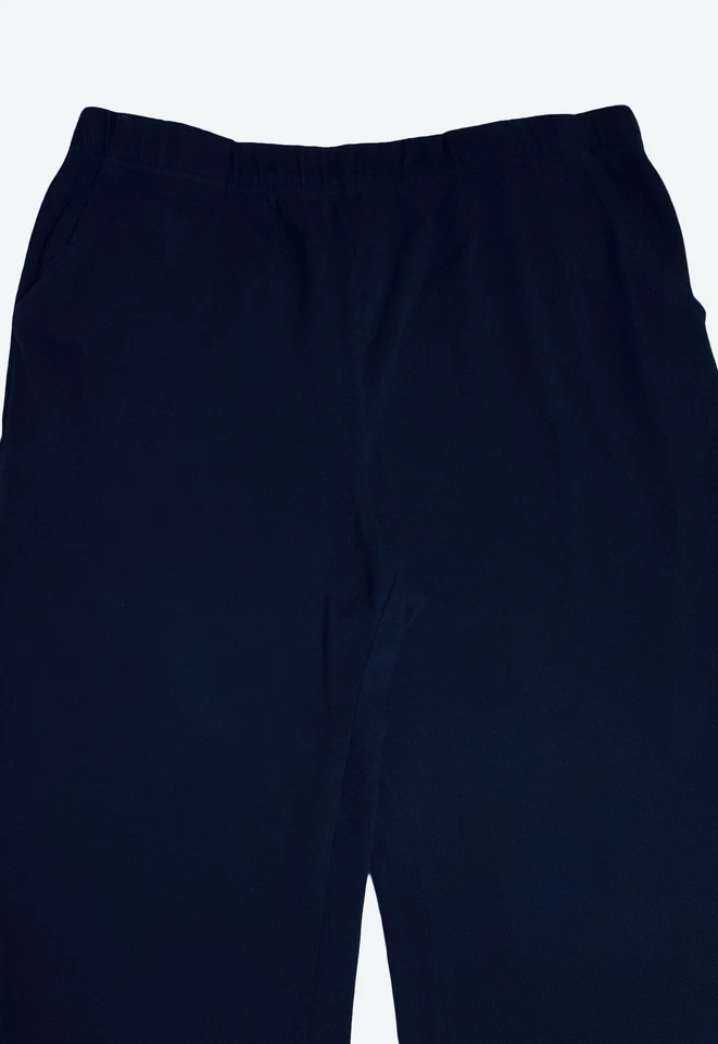 WHITE STAG Navy Blue Elastic Waist Pull On Pants Women's Size M Petite (8P-10P) - Image 2 of 4
