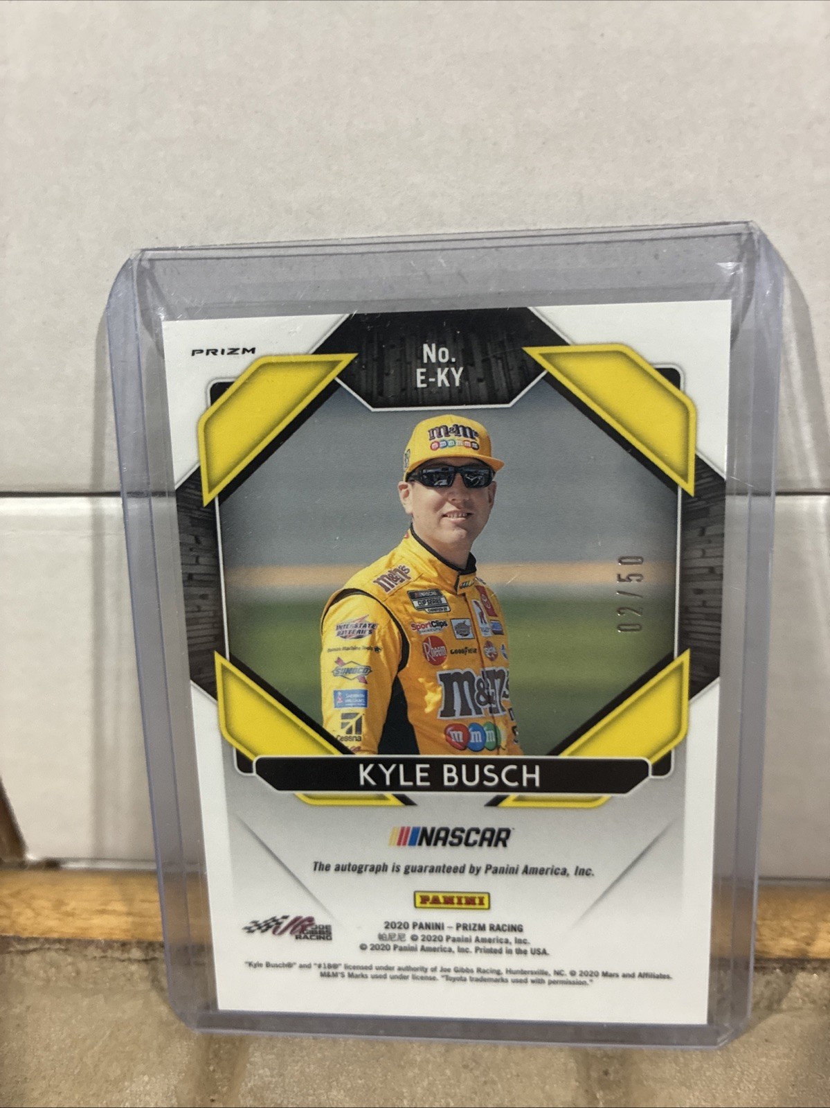 2020 Prizm Racing Kyle Busch Auto 02/50! Green Scope Endorsements Sp! view 2