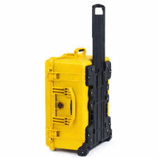 Pelican Yellow 1610 case. With Foam and wheels.