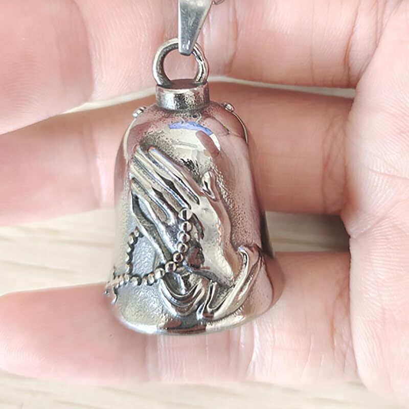 Gremlin Bells for Motorcycles, Guardian Angel Bell Motorcycle Praying Hands eBay