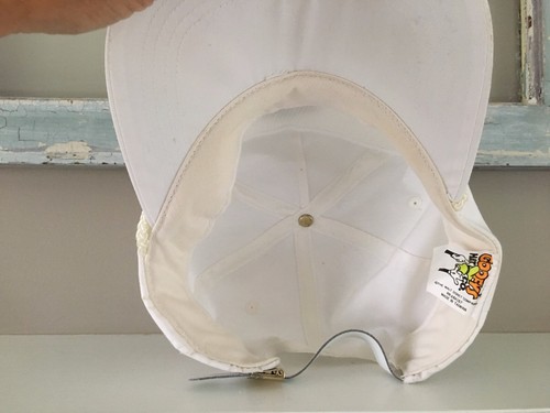 Vintage Mickey Mouse Men's White Golf Hat Cap Adjustable Embroidered Walt Disney - Picture 3 of 4