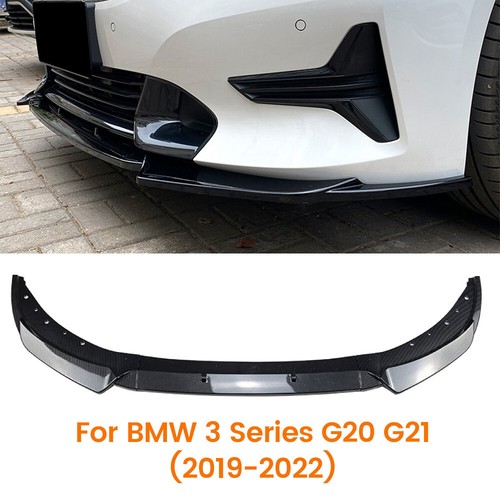 Per BMW Serie 3 G20 G21 2019-2022 Paraurti Anteriore Splitter Spoiler Labbro Fibra di Carbonio - Foto 8 di 10