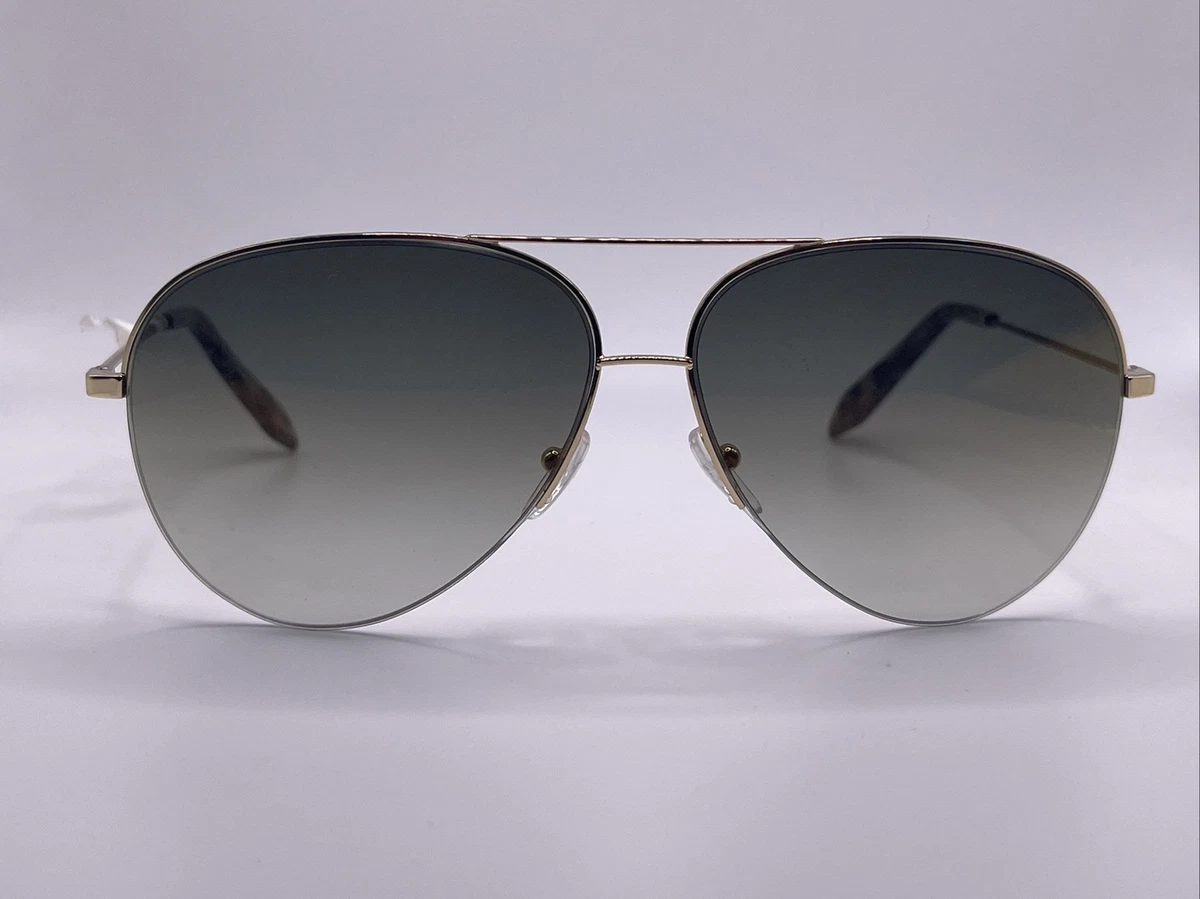 VICTORIA BECKHAM SILVER AVIATOR MIRROR SUNGLASSES Victoria Beckham Navigator Sunglasses VB229S 040 Silver  main image 2