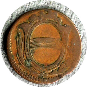 elf Switzerland Canton Zug 1 Rappen 1805  RARE Date