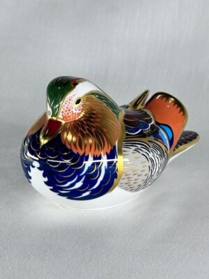 Magnificent Royal Crown Derby Mandarin Duck Paperweight - Exquisite Limited Edit