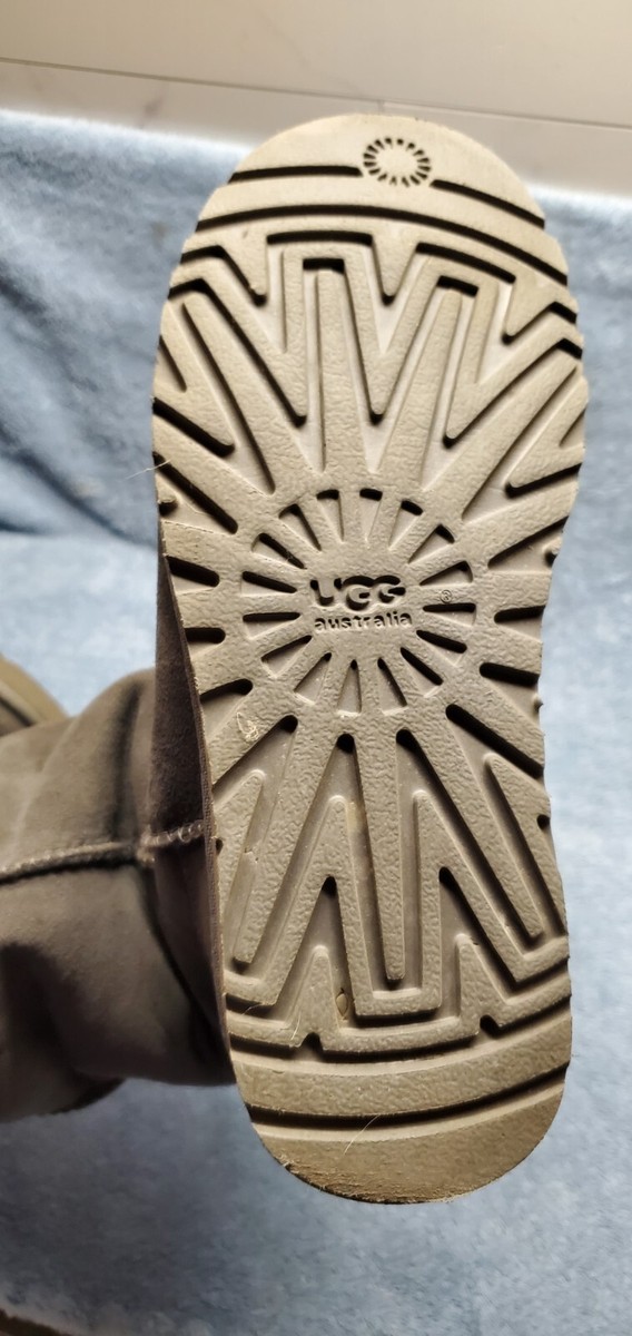 UGG Womens Classic Tall 5815 Grey Sheepskin Winter Boots