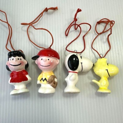 snoopy スヌーピー peanuts ヴィンテージ　オーナメント 4体セット s-l400.jpg