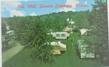 VTG Old Mill Stream Camping Manor Lancaster PA Postcard (A116)