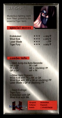 1994 Nintendo Killer Instinct Jago Promo Card | eBay