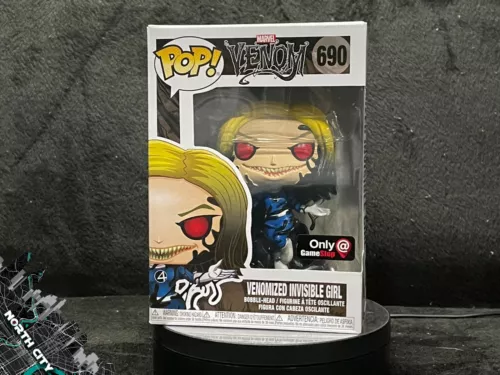 Funko Pop #690 Chica Invisible Venomizada (Marvel) Exclusivo con Protector