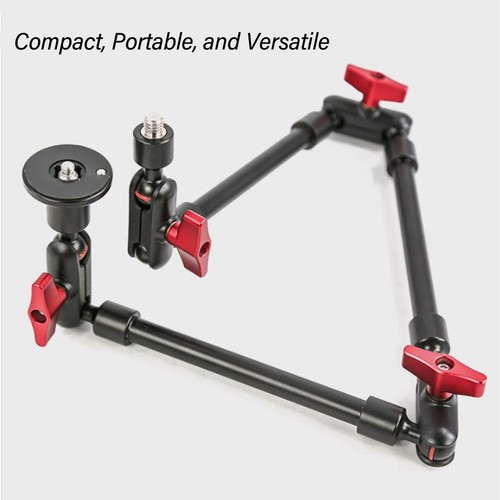 31in Adjustable Articulating Arm With 1/4in 3/8in Thread Articulating Arm Ca - Picture 7 of 22