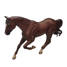 Breyer Reves  Brown Stallion Horse Vintage Trotting Proud Semi Gloss READ 8"