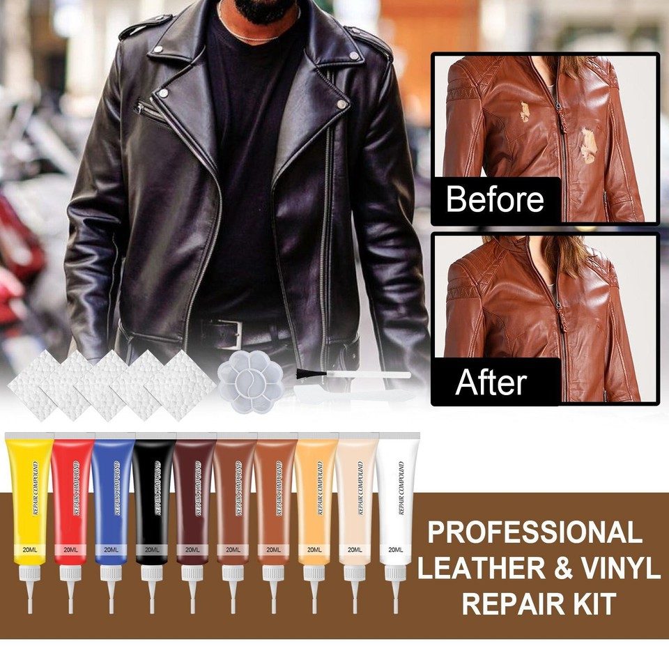 20ml Advanced Leather Repair Kit Filler Vinyl DIY Car Seat Patch Sofa