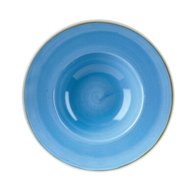 Churchill STONECAST Wide Rim Bowl Cornflower Blue Teller tief Porzellan 28,4 cl
