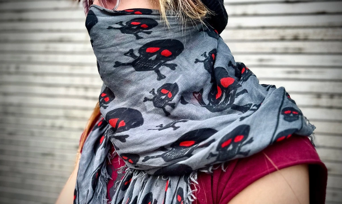 Skull Scarf for sale | eBay